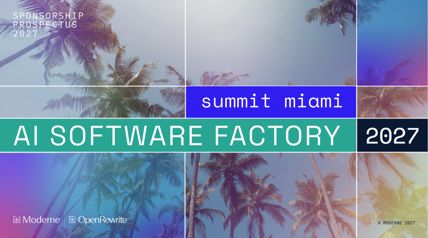 AI Software Factory Summit — Miami 2027 sponsorship prospectus cover