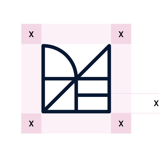 Clear space diagram for symbol